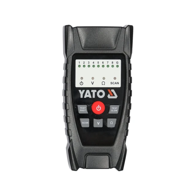 Локатор кабелів і тестер мережевих проводів Yato RJ11 RJ45 стійкий до завад (5906083093876)