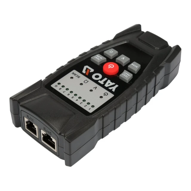 Локатор кабелів і тестер мережевих проводів Yato RJ11 RJ45 стійкий до завад (5906083093876)