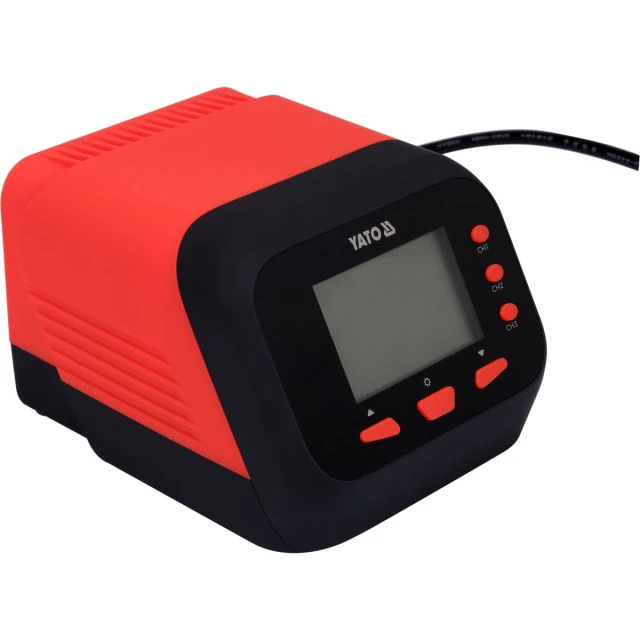 Паяльна станція для жал Yato T12 з LCD-дисплеєм і функцією автосну 75 Вт (5906083093883)
