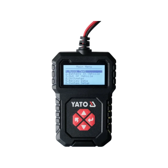 Тестер акумуляторів електронний Yato 12V (5906083094736)