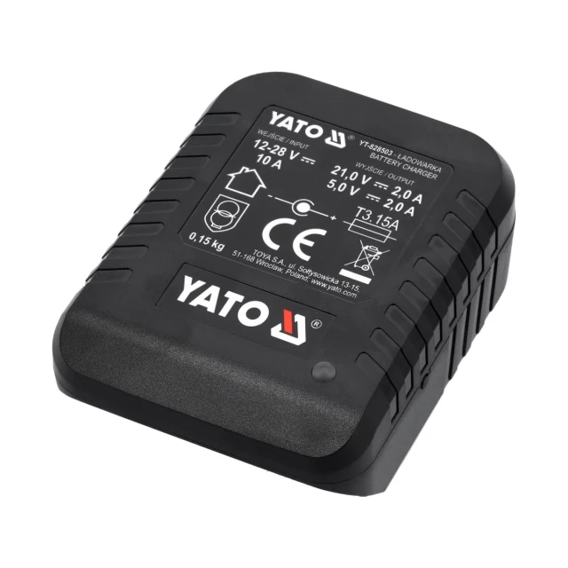Зарядное устройство автомобильное Yato 18 В 2 А (5906083097829)