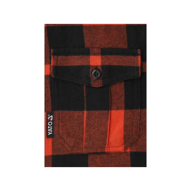 Сорочка фланелева Yato S Red (5906083097850)