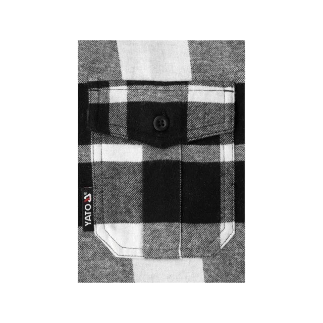 Сорочка фланелева Yato White розмір 3XL (5906083098024)