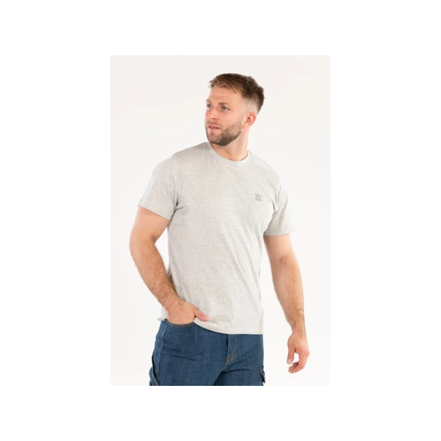 Футболка Yato Basic Grey Melange розмір 2XL (5906083098796)