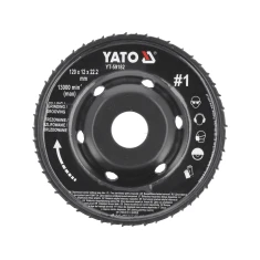 Фреза-рашпіль опуклий Yato 120x12 мм №1 для кутової шліфмашини (5906083099601)
