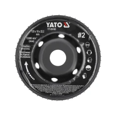 Фреза опукла Yato 120x18 мм №2 для кутової шліфмашини (5906083099632)