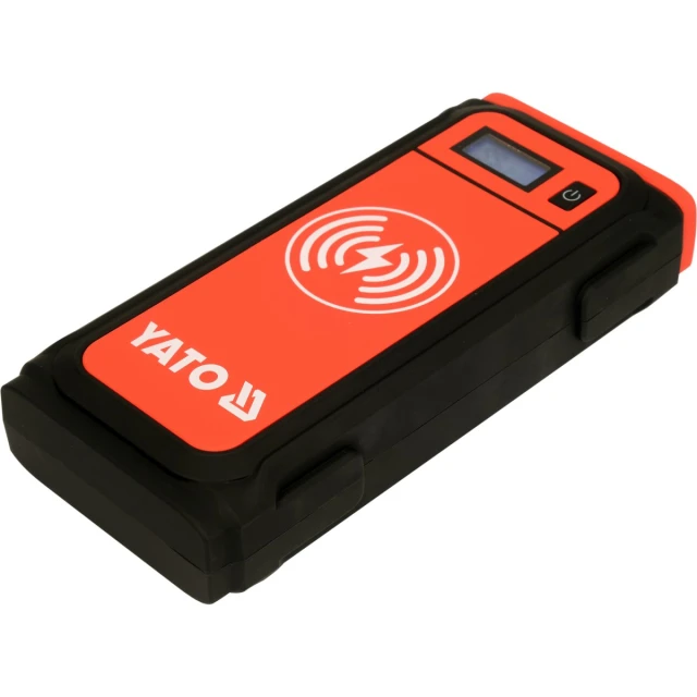Пусковое устройство Yato 16000 mAh с дисплеем LCD и беспроводной зарядкой (5906083099755)
