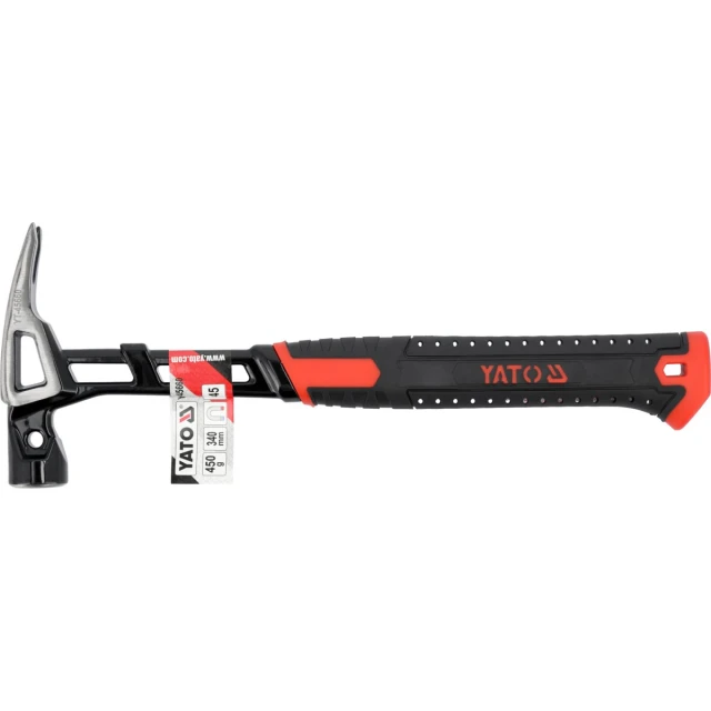 Молоток металевий з магнітом Yato 450 г (5906083100932)