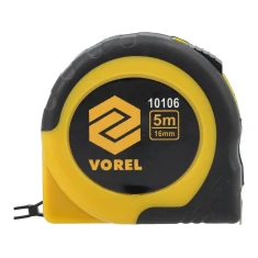 Рулетка Vorel 5 м x 16 мм Yellow-Black (5906083101069)