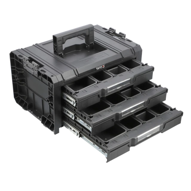 Скринька системна модульна з трьома шухлядами Yato T3 S12 (5906083103018)