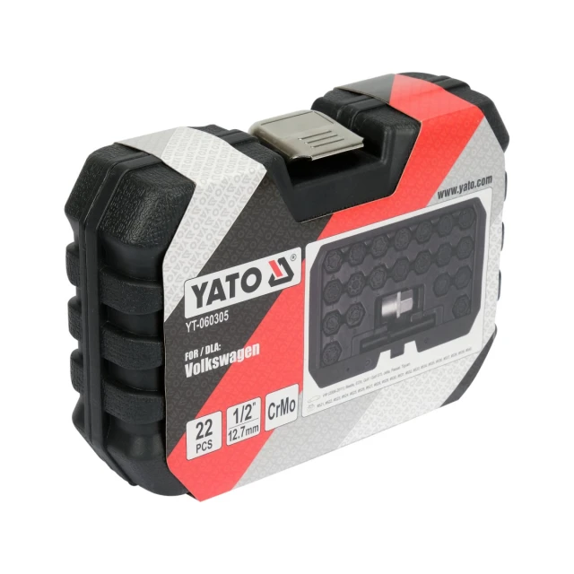 Набір головок для захисних гвинтів Yato VW 22 елементи (5906083104381)