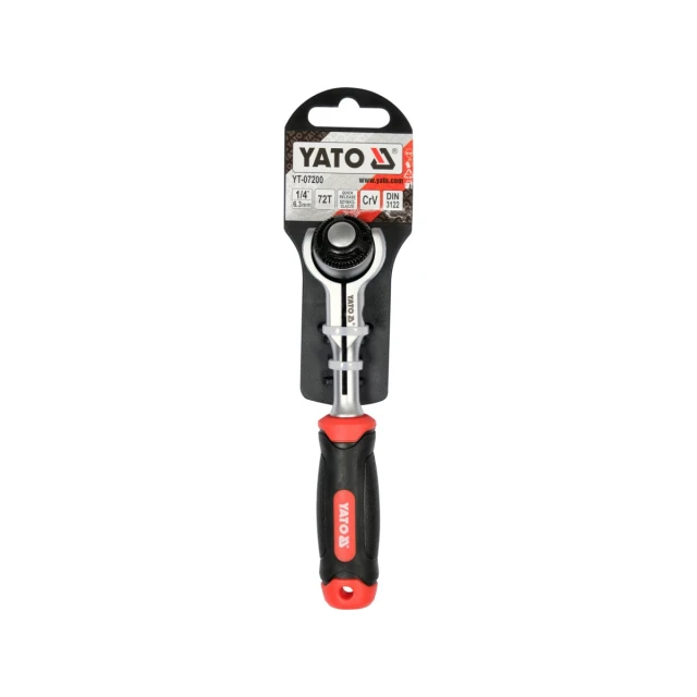 Тріскачка з поворотною головкою Yato 1/4