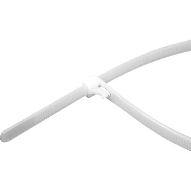 Стяжка кабельна Yato 7,6x250 мм 50 шт White (5906083105586)