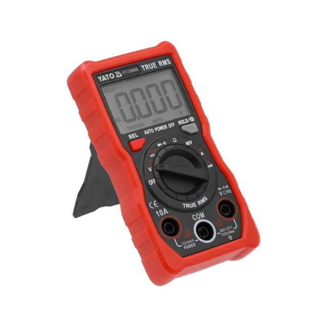 Мультиметр цифровий Yato True RMS LCD 4000 (5906083105791)