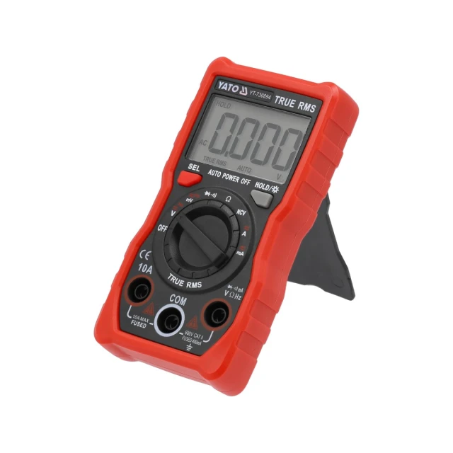 Мультиметр цифровий Yato True RMS LCD 4000 (5906083105791)