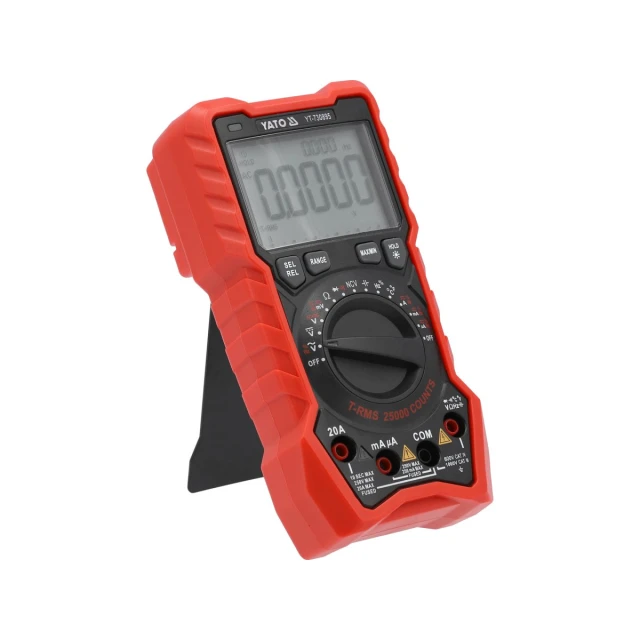 Мультиметр цифровой Yato True RMS AC+DC LCD 25000 (5906083105814)