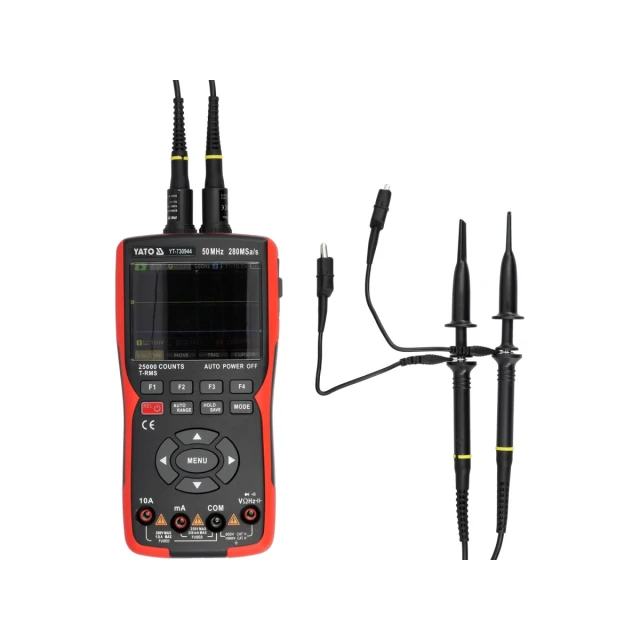 Осцилограф-мультиметр-генератор Yato 3 в 1 280 MSa/s 50 MHz (5906083105821)