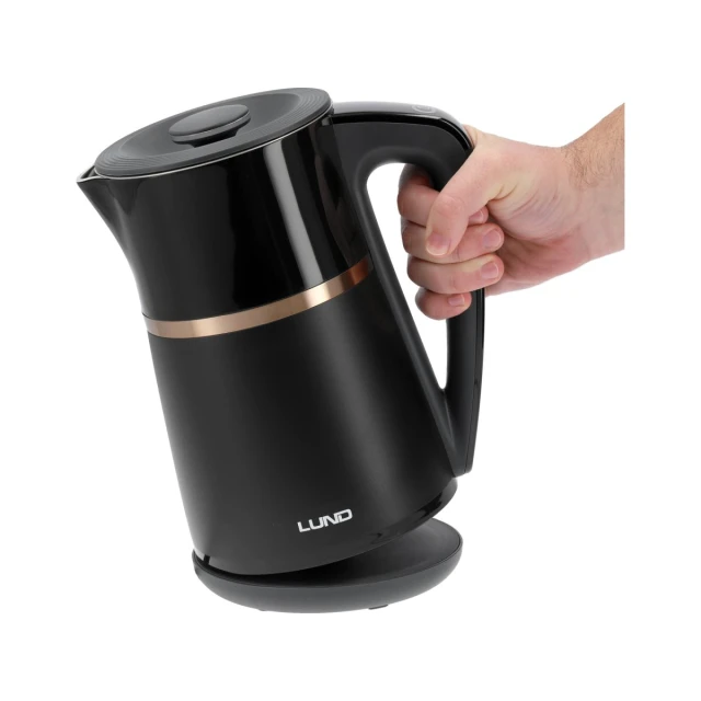 Електрочайник LUND 1,7 л з регулюванням температури Black (5906083107535)