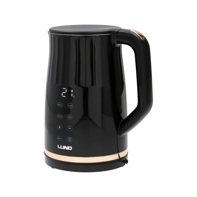 Электрочайник LUND 1,7 л с регулировкой температуры Black (5906083107542)