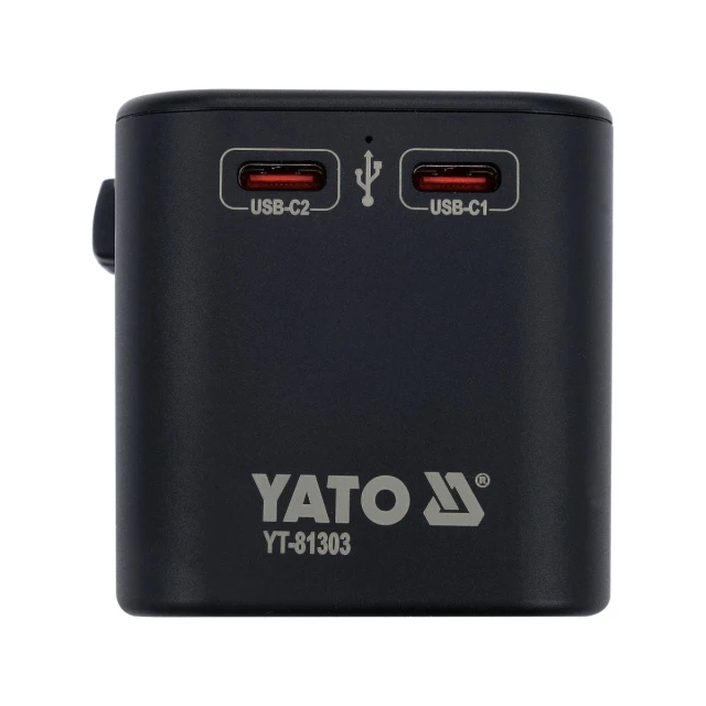 Адаптер дорожный для более Yato 150 стран USB-C PD 65 Вт (5906083107627)