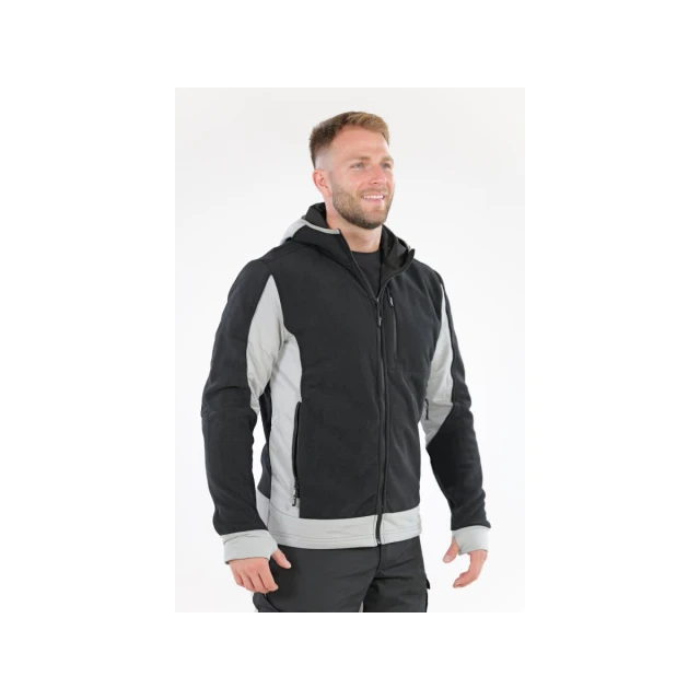 Флісова кофта з капюшоном Yato Sarna розмір 2XL Black (5906083107672)