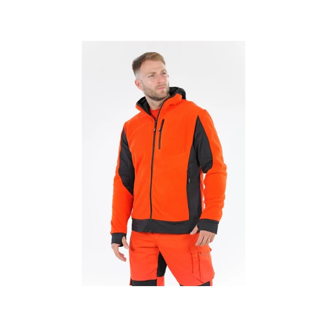Толстовка флісова з капюшоном Yato Red L (5906083107771)
