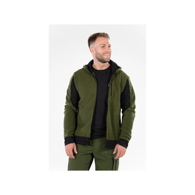 Флісова куртка з капюшоном розмір Yato S Green (5906083107818)