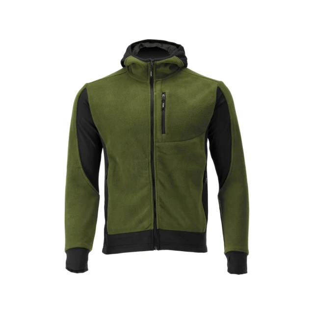 Флісова куртка з капюшоном розмір Yato M Green (5906083107825)