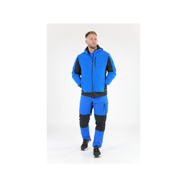 Флісова кофта з капюшоном Yato Sarna розмір 2XL Blue (5906083107986)