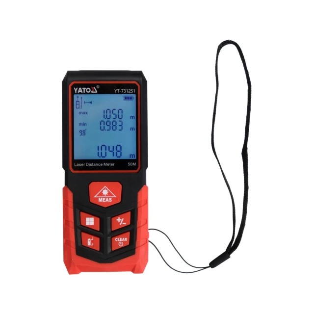 Далекомір лазерний Yato 50 м (5906083108006)