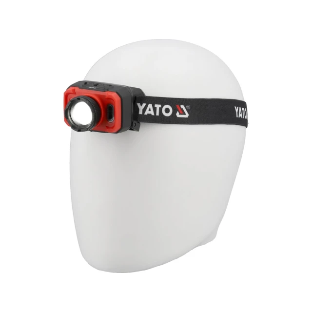 Фонарь налобный Yato 600 лм аккумуляторный с датчиком движения (5906083112010)