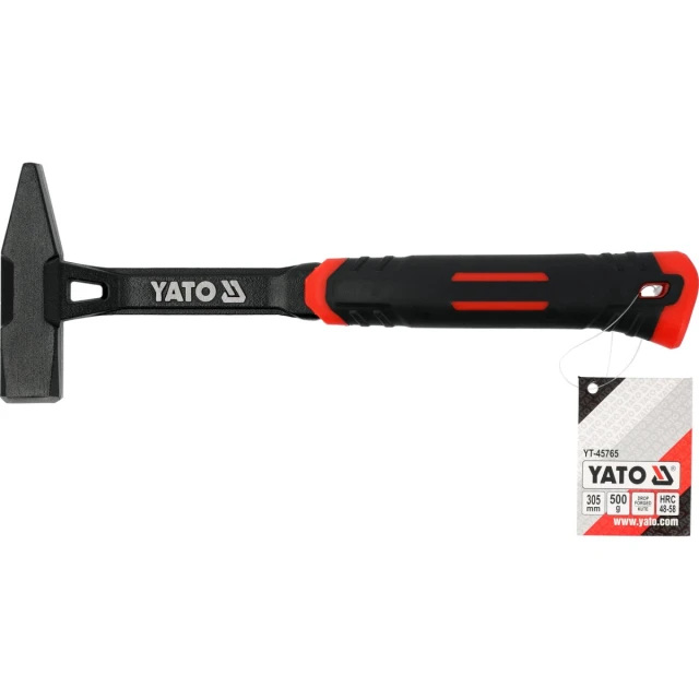 Молоток слюсарний монолітний кований Yato 500 г (5906083112768)