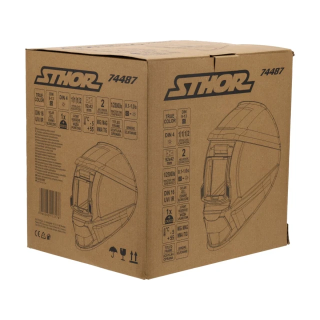 Маска сварочная Sthor True Color поднимающийся фильтр 92x42 мм (5906083113178)