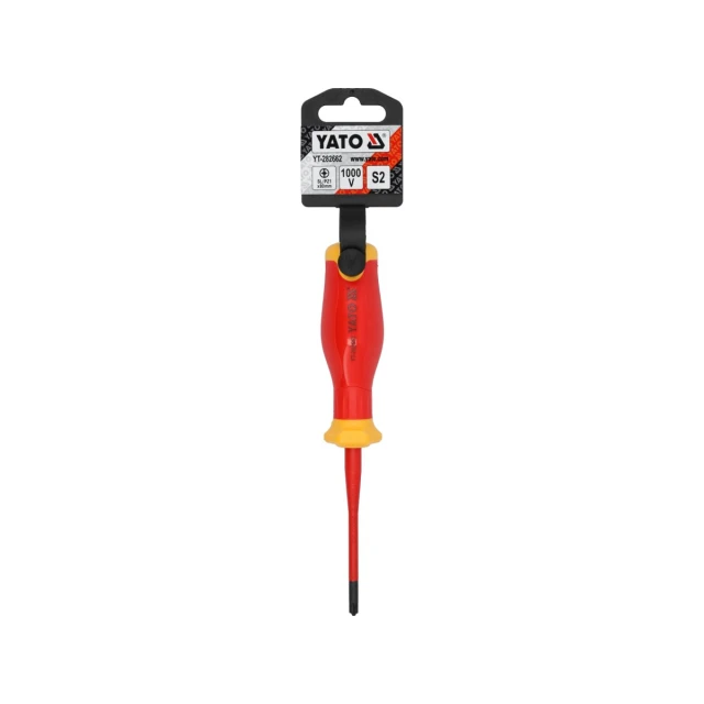 Викрутка ізольована Yato Extra Slim SL/PZ1x80 мм (5906083113970)