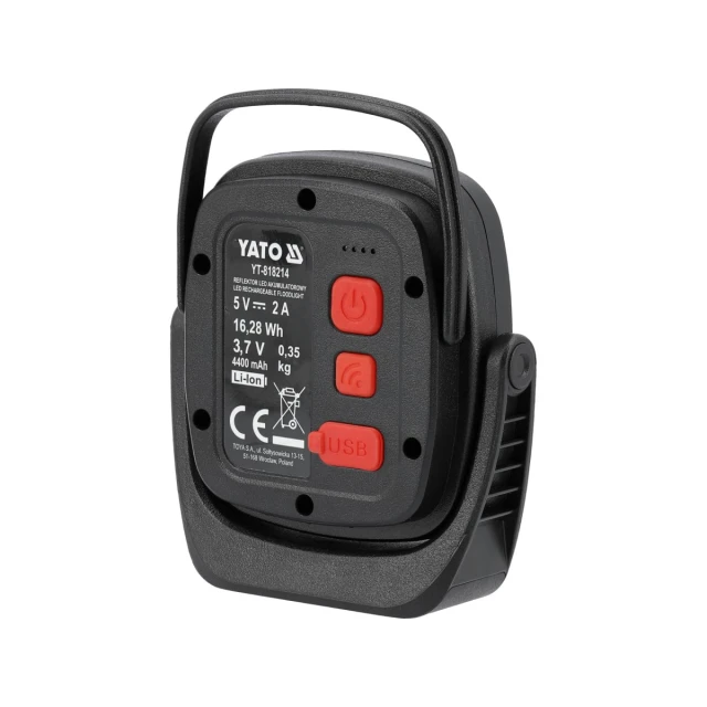 Портативний прожектор Yato 10W 1200 lm з датчиком руху (5906083116247)