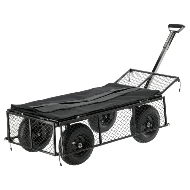 Садовий візок Yato XL 450 кг з чохлом колеса 13