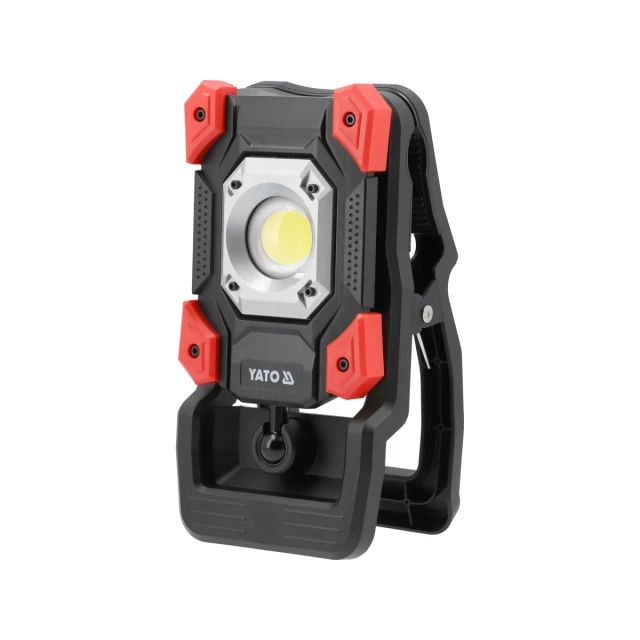 Прожектор Yato 20W LED 2000 lm портативний з затискачем (5906083117152)