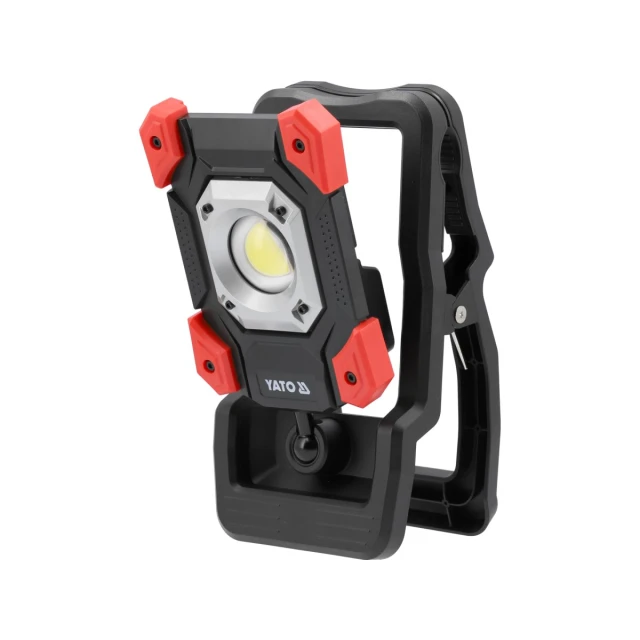 Прожектор Yato 20W LED 2000 lm портативний з затискачем (5906083117152)