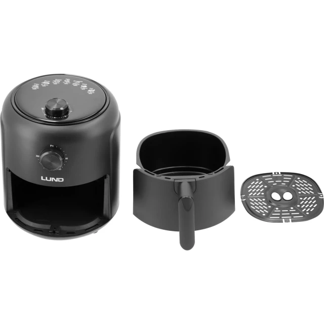 Аэрогриль LUND 1000 Вт 2,6 л Black (5906083117831)
