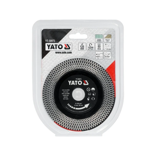 Диск для кераміки Yato 125 мм (5906083119361)