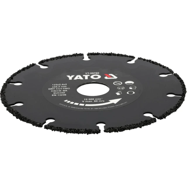 Диск для різання деревини Yato 125 мм (5906083119392)