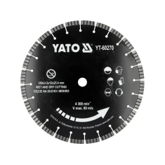 Диск для нарізчика Yato 350 мм отвір 25,4 мм для бордюрів, бетону (5906083119415)