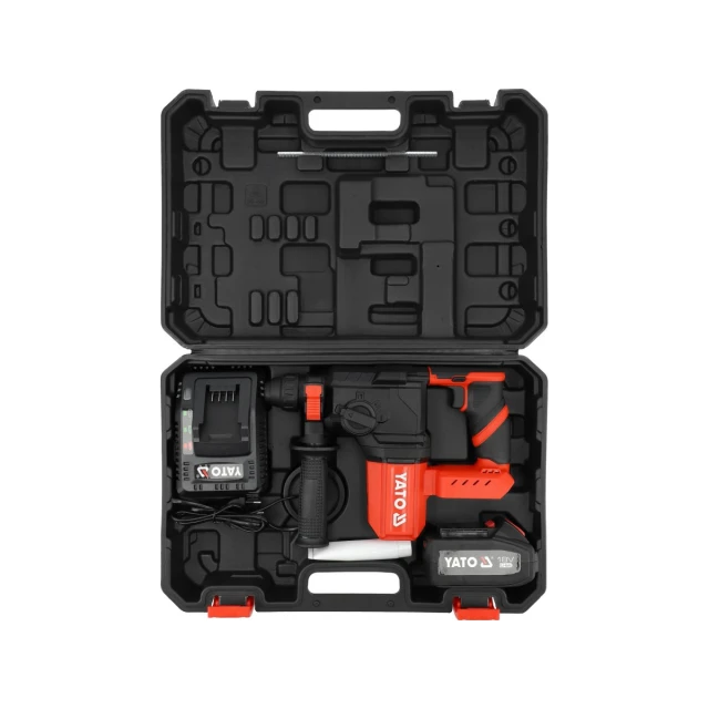Перфоратор безщітковий Yato 18V SDS Plus 2,5J акумулятор 4Ah (5906083121968)