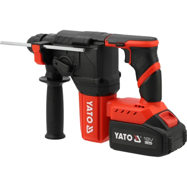 Перфоратор безщітковий Yato 18V SDS Plus 2,5J акумулятор 4Ah (5906083121968)