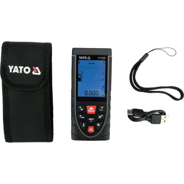 Далекомір лазерний з відеооглядом Yato 120 м (5906083122989)