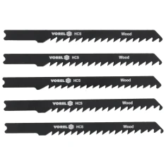 Полотно для лобзика тип Vorel Black&Decker для дерева 5 шт (5906083278303)