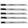 Полотно для лобзика тип Vorel Black&Decker для дерева і пластику 5 шт (5906083278310)