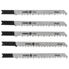 Полотно для лобзика тип Vorel Black&Decker для дерева і пластику 5 шт (5906083278310)