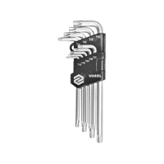 Набір ключів Vorel TORX Security T10-T50 CR-V 9 шт (5906083564789)