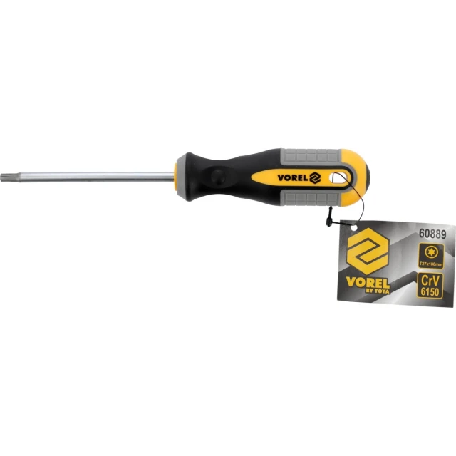 Викрутка Vorel T27x100 мм Torx CrV (5906083608896)